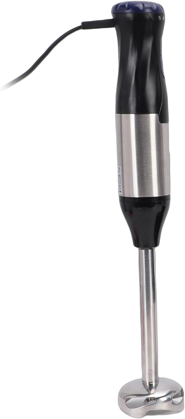 Semme Immersion Hand Blender Stainless Steel 4 in 1 Food Processor with 20 Speeds and Boost Button for Protein Shakes Soups Sauces Smoothies and Baby Food (US Plug 110V)