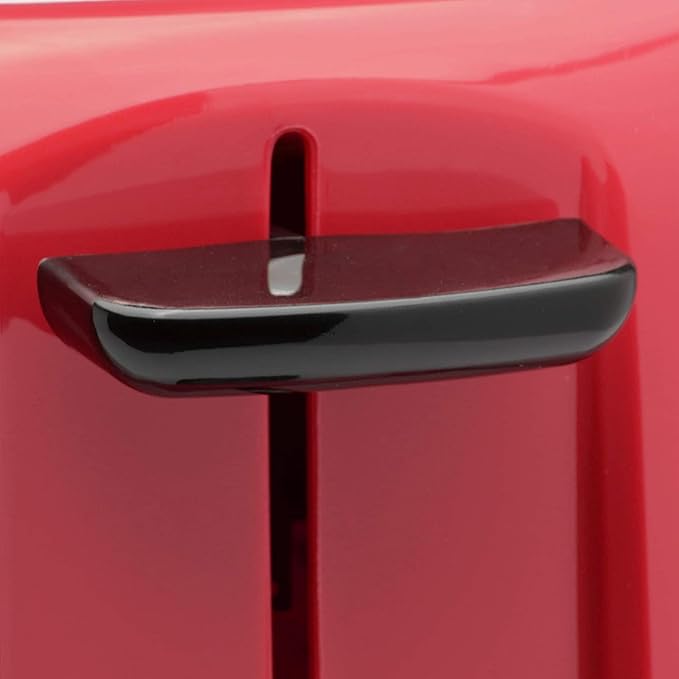 Kitchen Selectives 2-Slice Toaster By Select Brands - Premium Bread &amp Bagel Toaster - Features Browning Control &amp Wide Slots - Electric - with Cord Wrap - Red