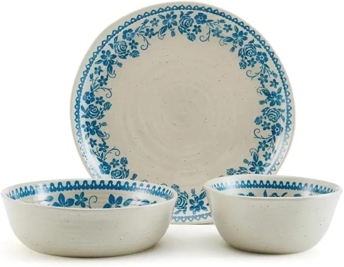 12-Piece Dinnerware Set Serving Ware Kitchen Dish Dinner Plates Ceramic Tableware