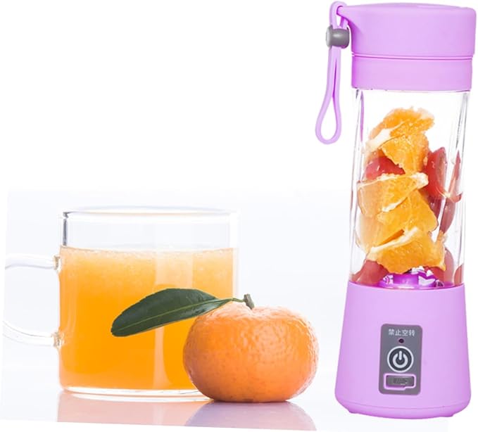 Ciieeo Portable Juicer Machine Mini Compact Centrifugal Juicer Rechargeable Fruit Random Style