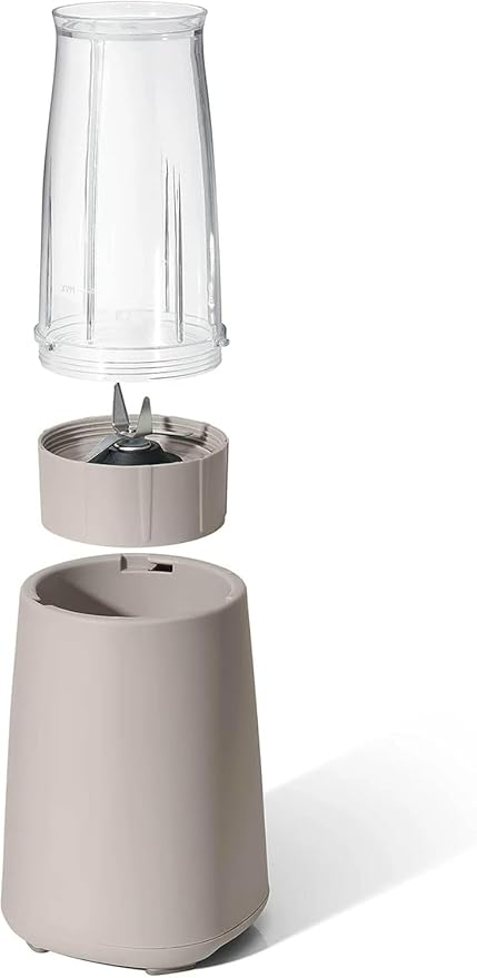 Personal Blender 12-Piece Set 240W Power BPA-Free Dishwasher Safe with Travel Cup and Grinding Blade (Porcini Taupe)