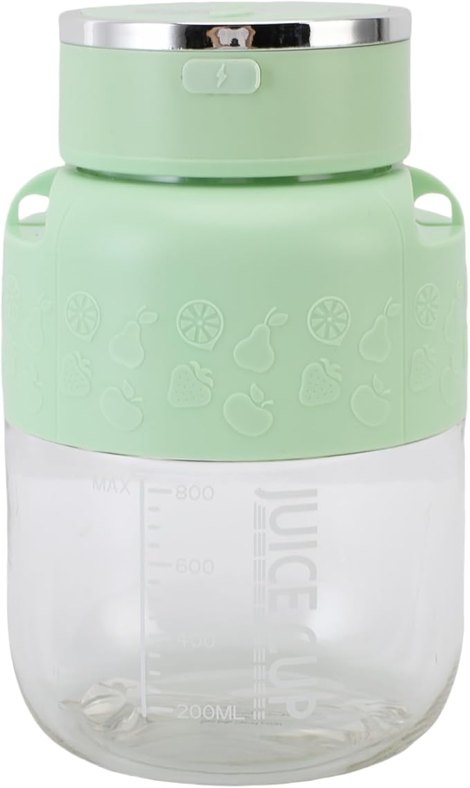 Electrical Sample Cup Multifunctional Portable Blender Rechargeable Travel in the Office Gym (Green)
