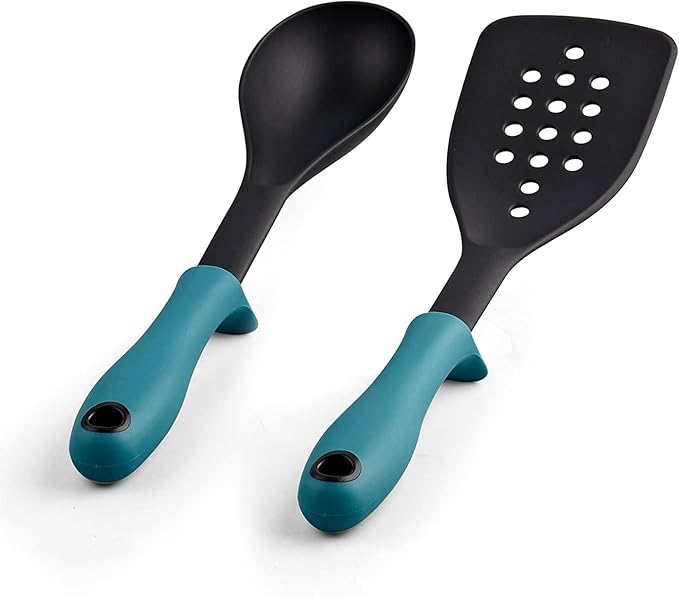Cook N Home Pots and Pans Nonstick Cookware Set 12-Piece Kitchen Cooking Set with Frying Pans and Saucepans Induction Compatible Turquoise