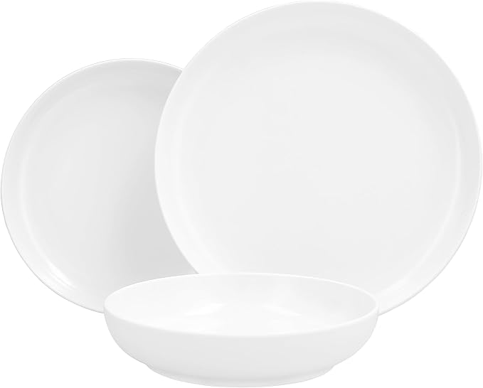 Fortessa Cooper Melamine/Outdoor 12 Piece Dinnerware Set Service for 4 White