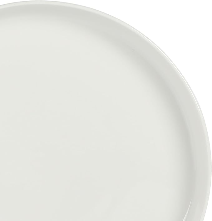 Gibson Home Rothernberg 40-Piece White Porcelain Dinnerware Set – Service for 8 Stackable Plates and Bowls Durable Kitchen Dinner Set