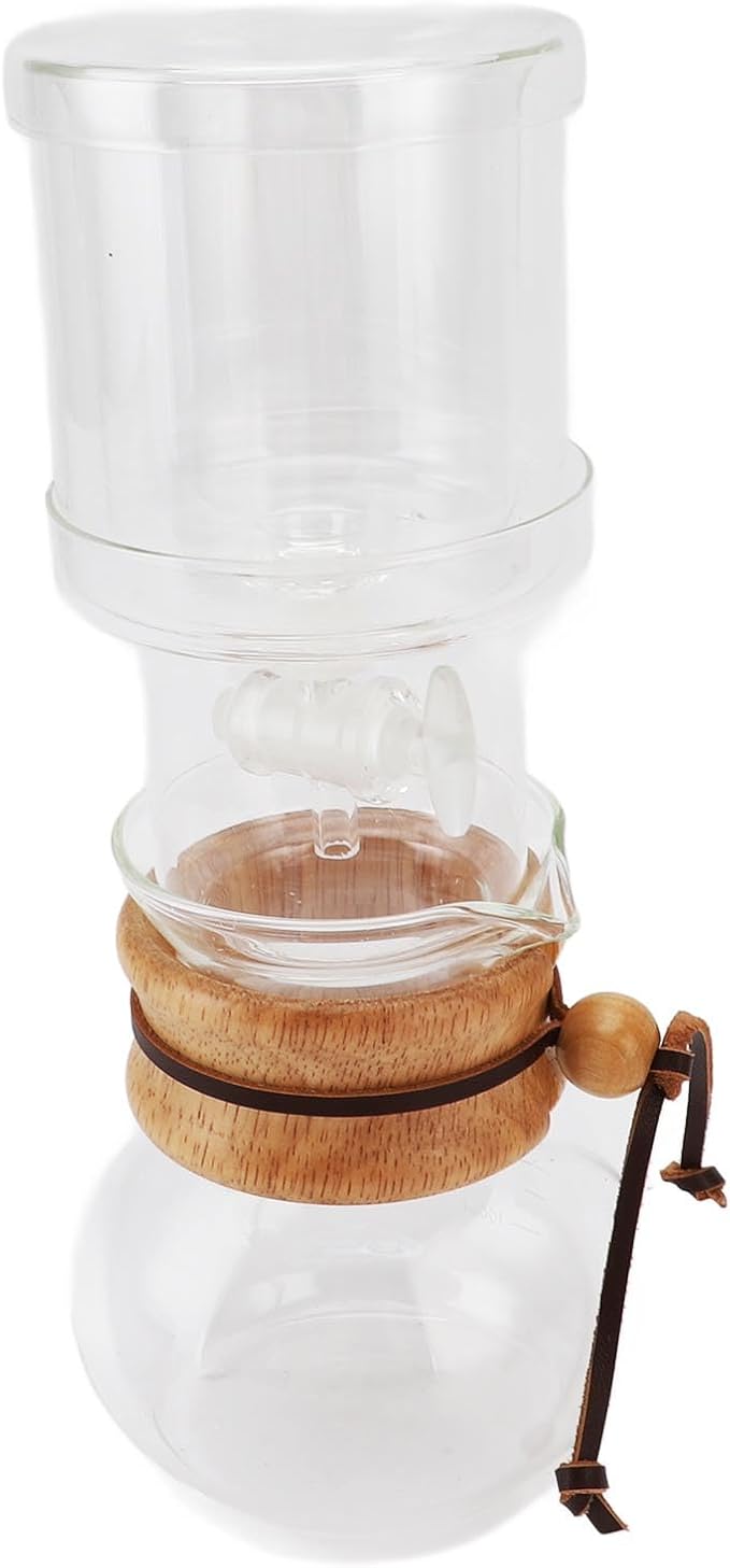 Ice Drip Coffee Maker Clear Glass Cold Brew Set Adjustable Water Flowing Maker with Portable Design Ideal for Household &amp Tea Room 400ml