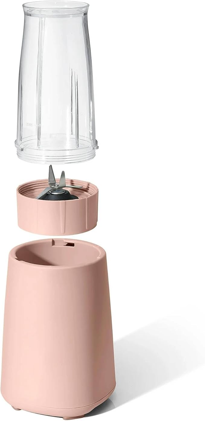 Personal Blender Set 12-Piece 240W Compact Single Serve Blender with Blending and Grinding Cups BPA-Free Dishwasher Safe (Rose)