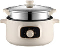 Cooking Pot Multifunctional Rice Cooker Slow Cooker With Automatic Power-Off Protection Household Small Hot Pot Rice Cooker With Steamer(Khakimechanicalversion24cm)