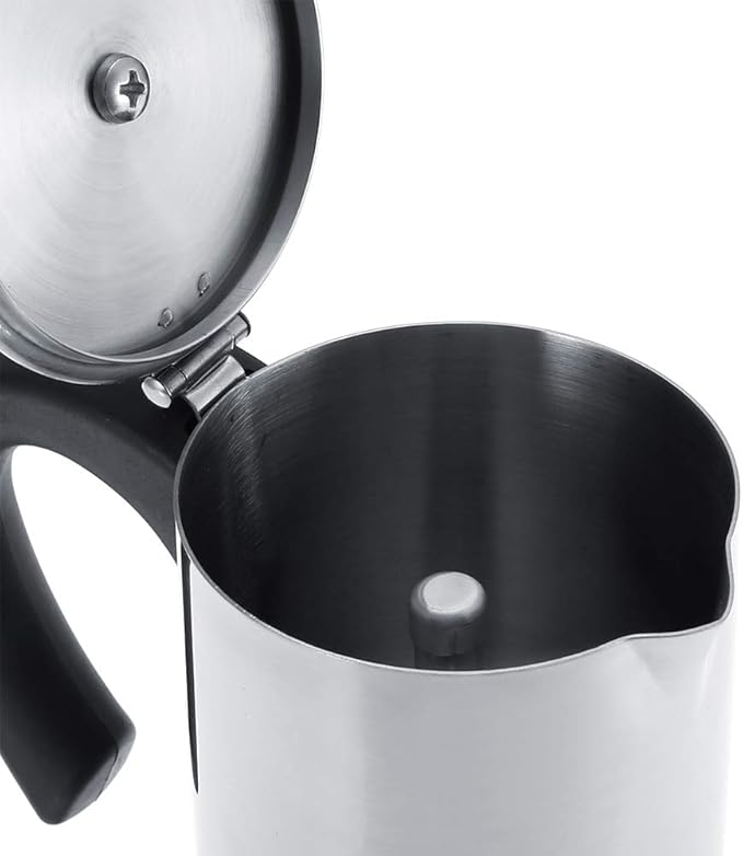 Electric Coffee Maker Stainless Steel Espresso and Cappuccino Machine Stainless Steel Mocha Pot Coffee Maker (300ml)