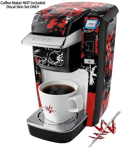Decal Style Vinyl Skin compatible with Keurig K10 / K15 Mini Plus Coffee Makers Emo Graffiti (COFFEE MAKER NOT INCLUDED)