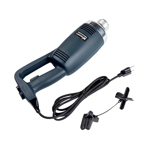 Restaurantware Hi Tek 7.7 x 4.3 x 16.3 inch Immersion Blender 1 Variable Speed Stick Blender - 1 Horsepower 750W Stainless Steel Immersion Hand Blender 110V