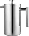 350ml/800ml/1000ml Coffee Maker Pot Press Stainless Steel Double Walled Pots(1000ml)