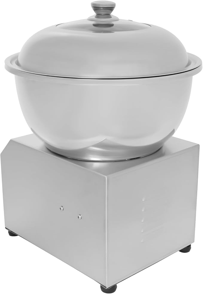 Commercial Dough Mixer Machine 1500W 8KG Heavy Duty Spiral Kneader with 1400rpm &amp Dual Rotation 110V Free Standing Electric Dough Maker for Bakery Restaurant Pizza Dough