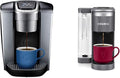 Keurig K-Elite Single-Serve K-Cup Pod Coffee Maker Brushed Silver &amp K-Supreme SMART Coffee Maker MultiStream Technology Brews 6-12oz Cup Sizes Gray