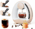 BENFUCHEN Pod and Grounds Single-Serve Coffee Maker 2 in 1 One Cup Coffee Machine Compatible with K-Cup Pod &amp Coffee Grounds/Tea Compact Design 4-8oz Champagne Color