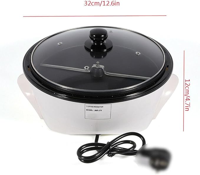 TFCFL Electric Coffee Roaster Machine 110V Coffee Bean Roaster for Household 1500g Coffee Bean Baker Roaster Adjustable Temperature