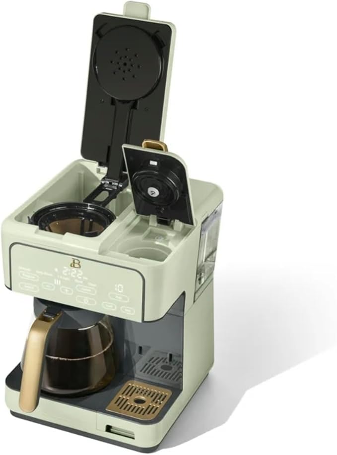 Multi-Brew Coffee Maker 12-cup carafe or a single-serve cup (green)