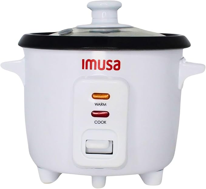 IMUSA 1.5cup Electric Ceramic Rice Cooker White