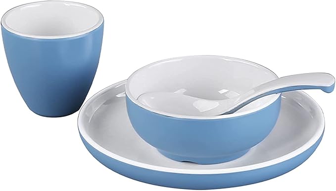Dinnerware Sets - Luxury Gift Dishes Service Set Dinnerware Sets Tableware Setting Set Hotel Restaurant Four-Piece Restaurant Commercial Imitation Porcelain Dishes(C)