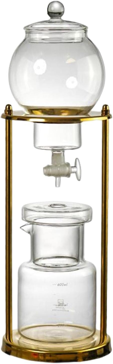 Ice Drip Coffee Pot Dripper Bottle Iced Coffee Maker 600ml for Camping