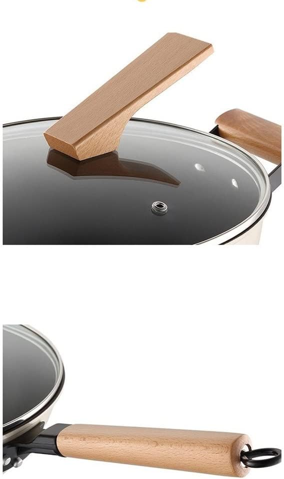 Pot Set Set Wok Soup Pot Milk Pot Cast Iron Chinese 3-Piece Set with Cover Kitchen Cooking Pot