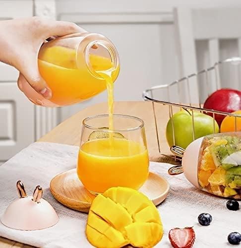 Portable Blender Personal Blender with Extra BPA Battery Powered USB Rechargeable Mini Blender for Juices Shakes Smoothies Salad Dressing Baby Food(White)