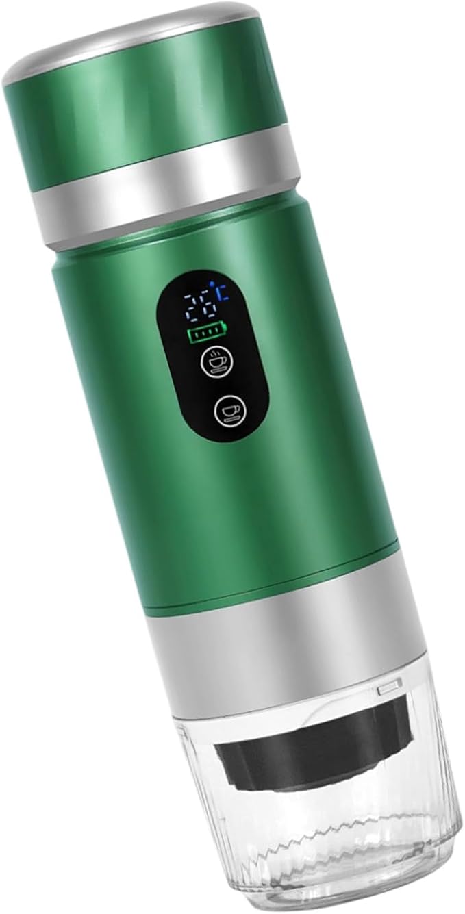 Mobile Coffee Maker 3x2500mAh Removable Batteries 20Bar Extraction Double Brewing Modes Security Security Medication Coffee Machine