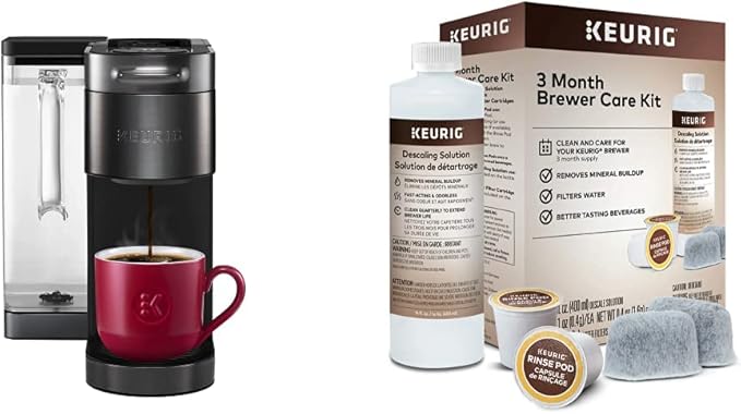 Keurig® K-Supreme Plus SMART Single Serve K-Cup Pod Coffee Maker (Black) 3-Month Brewer Maintenance Kit
