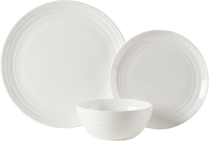 Mikasa Kamryn Vegan Bone Chip Resistant 12 Piece Dinnerware Set Service for 4