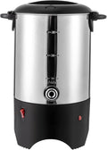 Coffee Urn 5.2L 304 Stainless Steel Electric Coffee Machines 1000W Fast Heating Hot Beverage Dispenser With removable filter and anti-scald handle Suitable for tea coffee or other hot drinks