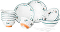 Plate and Bowl Set Fine Dinnerware Set18 Piece Dinnerware SetCeramics Dishes SetDinner SetService for 6Dinner Plates