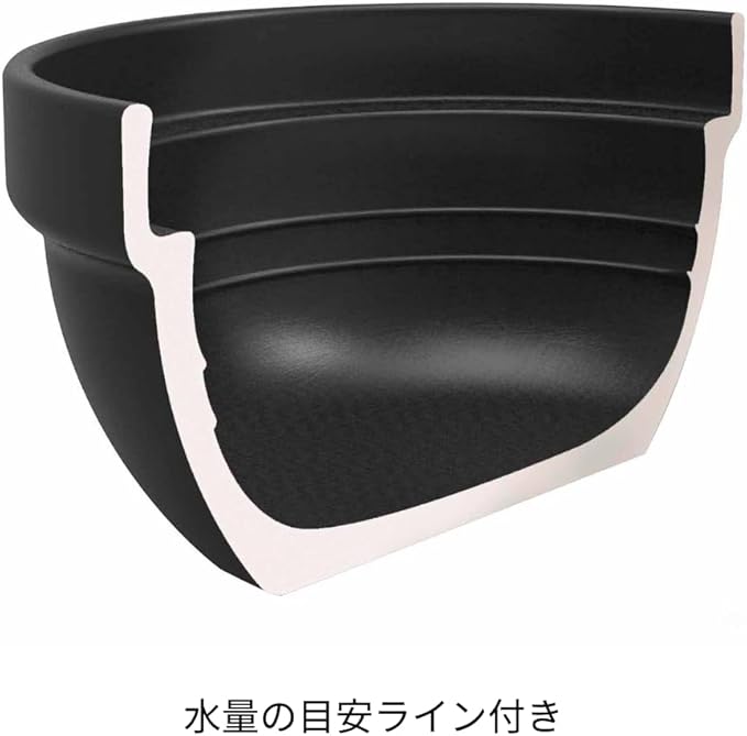 HARIO GNR-200-B-W Rice Pot with Glass Lid 2-3 Cups Visible Inside Heat-resistant Glass Ceramic Made in Japan