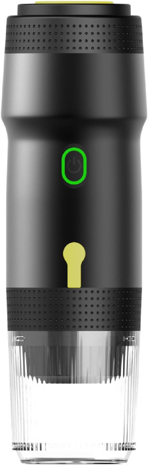 APLUSH Portable Coffee Maker60Ml Electric Wireless Espresso Coffee Machine for Coffee Capsule/PowderTravel Coffee Maker for Camping Travel Hiking OfficeBlack