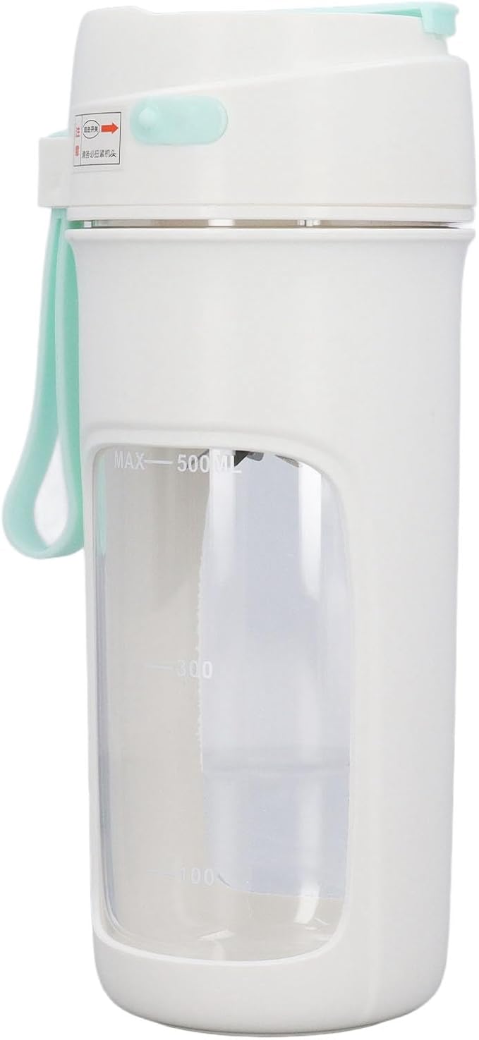 Haofy 500ml Portable Blender Cup Miniature Juicer Cup Multifunctional Blender with Built in 19000RPM Motor Power Straw for Smoothies Shakes