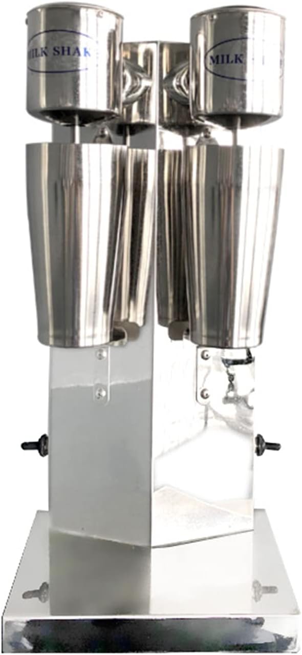 650ML Milkshake Machine Electric Milk Shakers 360W Commercial Milkshake Machine 18000rpm Milkshake Maker Machine Double Head Drink Mixer Stainless Steel Milk Shaker Maker Mixer Smoothie Milk