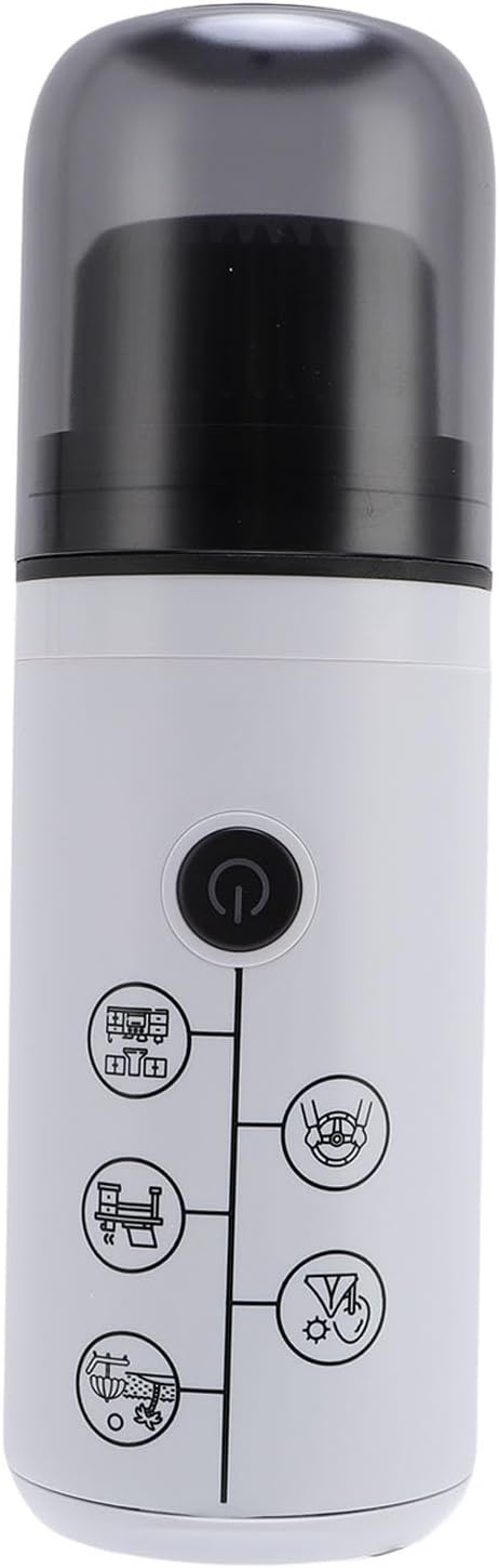 17Bar Pressure Portable Coffee Maker Lightweight Design Convenient Use for Travel Camping ABS SUS Material (White)