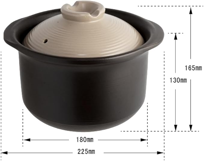 Living 110585 Rice Pot For 1-3 Combination 60.9 fl oz (1800 ml) Rice Pot Delicious Rice and Sanzu