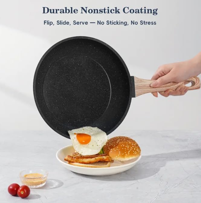 12pcs Pots and Pans Set Non Stick Kitchen Cookware Sets Induction Cookware Nonstick Granite Cooking Set with Frying Pans Saucepans Kitchenwarestock up on specials
