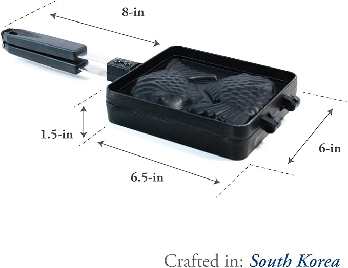COOKKING - Taiyaki Japanese Fish-shaped Pancake Double Pan Made in Korea