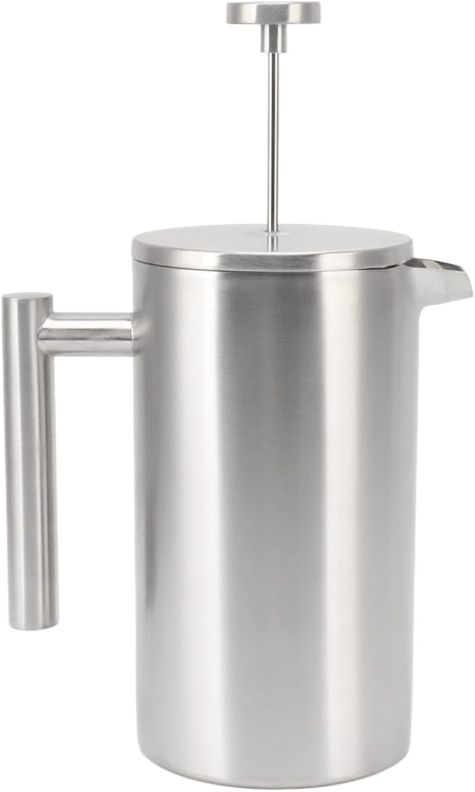 French Press Coffee Maker304 Grade Stainless Steel Coffee PressFrench Press Coffee Maker with Filter Double Wall Insulated Rust Proof Dishwasher Safe 1L