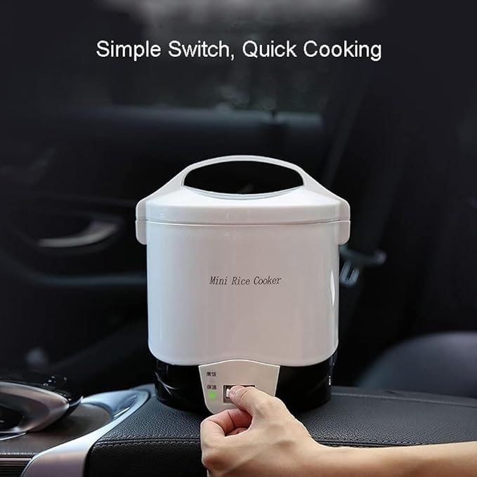 Rice Cooker Quickly Cooking Portable 1.6L Rice Cooker with Removable Non-Stick Inner Pot Truck Cooker for 1-2