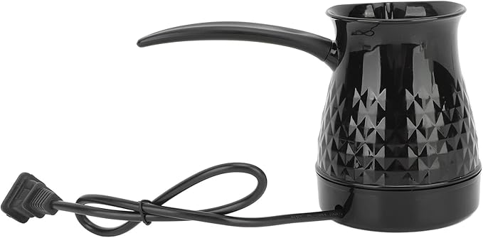 Zyyini Stainless Steel Coffee Maker Anti Scald Even Heating Electric Coffee Pot with Removable Handle US Plug 110V 600ml