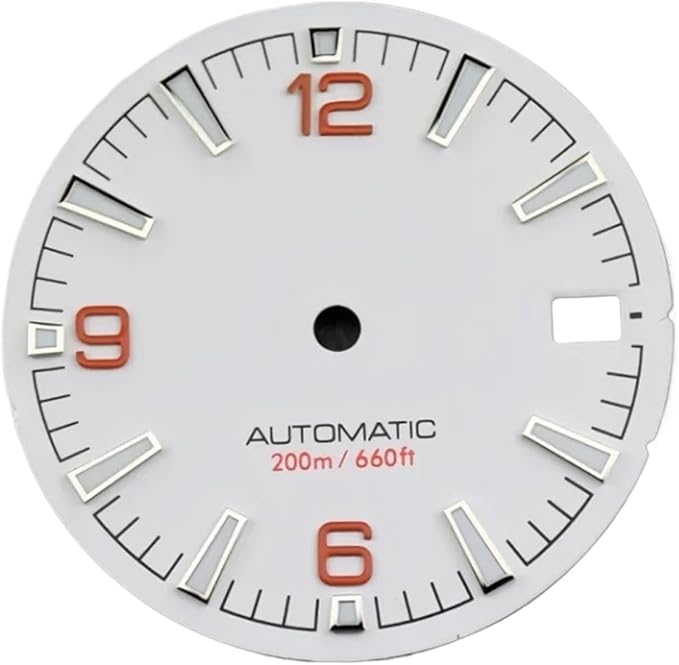 Quality Sea 600m Style Watch Dial with C3 for Bgw9 Green Blue Luminous for Nh35 Nh36 Mechanical Movement for Skx007 Case 28.5mm Dial(1)