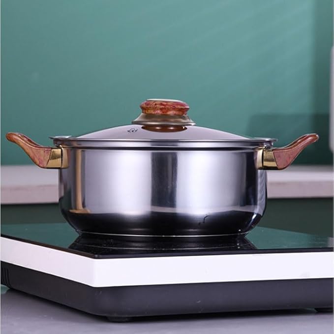 Easy to clean Multi Stove Type Use Cookware Sets Stainless Steel Soup Pot Kitchen Household Set Kitchen