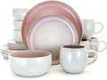 16 Piece Stoneware Dinnerware Set Dinner Plates Set Food Plate Dish Ceramic Dishes To Eat Sets Tableware