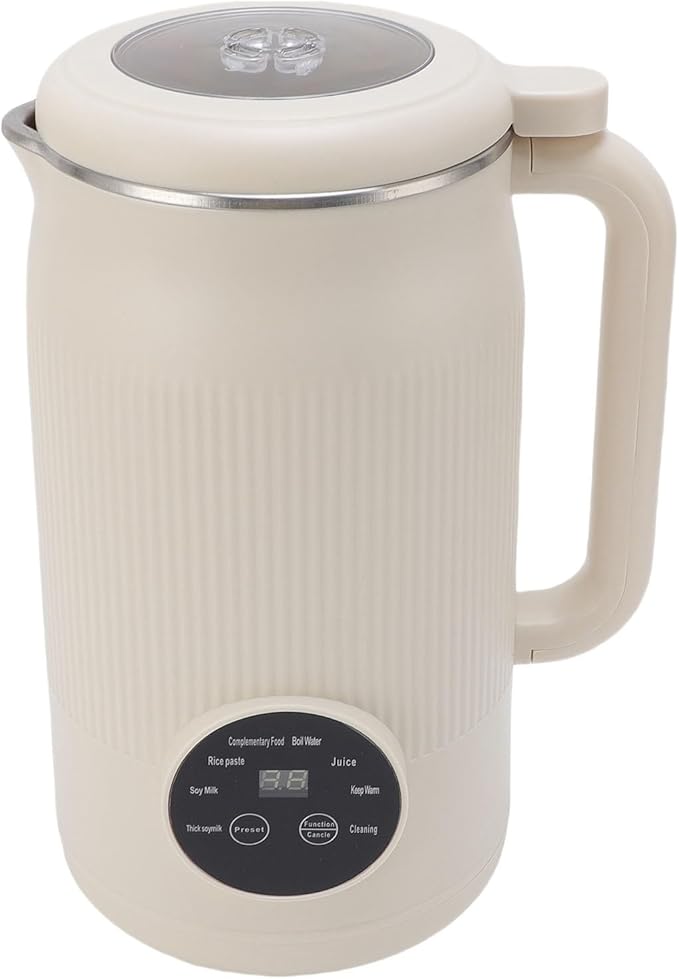 Generic 1200ml Soy Milk Maker Blender with Timer Self Feature for Busy Moms Non Dairy Beverage Maker (US Plug)