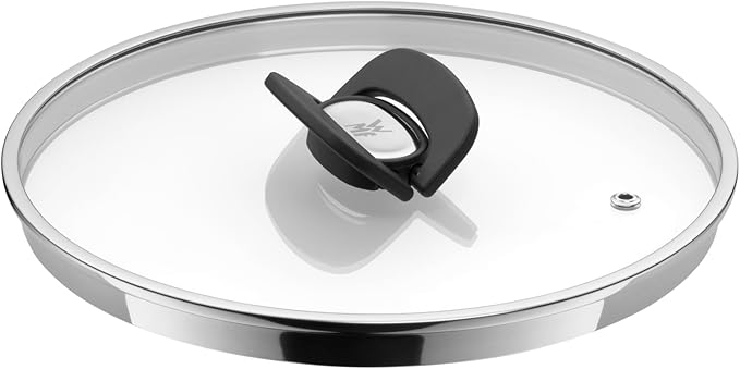 WMF Click&ampServe Induction 7-Piece Saucepan Set Removable Handle Cooking Pot Set with Glass Lid Frying Pan Cromargan Stainless Steel