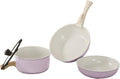 Detachable Handle Cookware Set Non Stick Pan Set Ceramic Rv Kitchen Set-frying Pan Saucepan with Lid Dishwasher Oven Safe