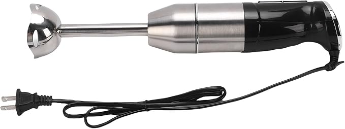 GLOGLOW Immersion Hand Blender 400W Portable Stick Mixer with Sturdy Stainless Steel Cutter and Adjustable Speed for Smoothies Soups Shakes Puree