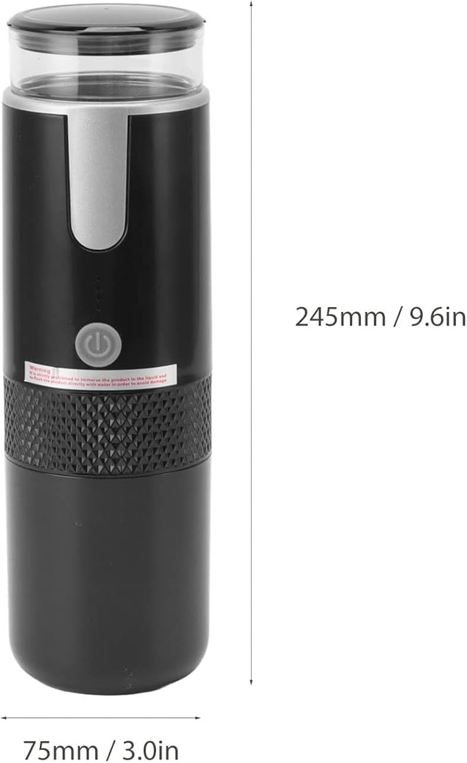 AUNMAS Portable Coffee Machine Travel Car Espresso Maker Handheld Coffee Maker Manually Operated for Camping Hiking Electric Espresso Machine Compatible for Capsules